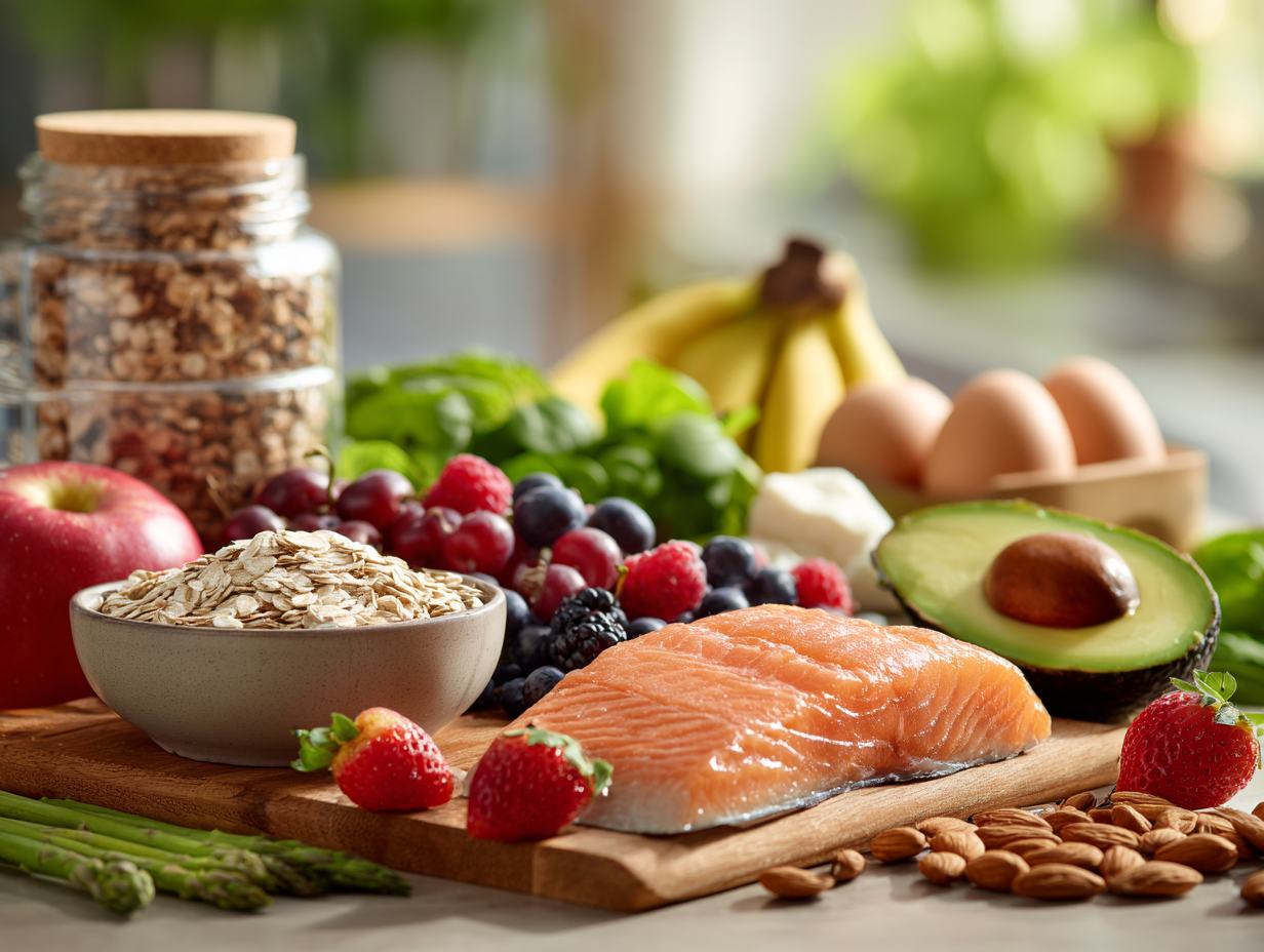 Свіжі овочі та фрукти для збалансованого харчування